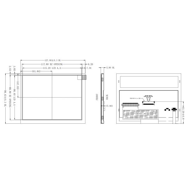 5.7-Inch TFT LCD Display With 640x480 Resolution And RGB Interface For Industrial Applications