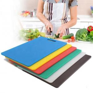China Home Personalised Kitchen HDPE Polyethylene Plastic Chopping Colored Cutting Board on sale