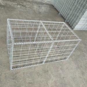Quality 2.5mm-6.0mm Welded Gabion Box Gabion Mesh Cage With Spirals Locking Pins And Stiffener for sale