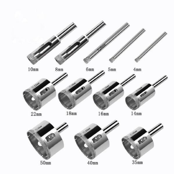 Buy Electroplated Diamond Core Drill Bit Glass Hole Saw For Marble Granite Tiles at wholesale prices