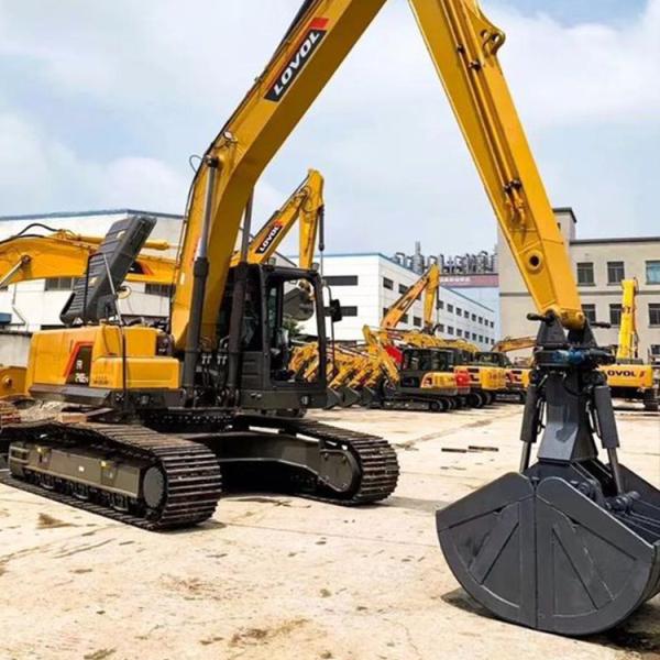 Excavator Telescopic Dipper Boom with Clamshell Bucket for PC300 PC400