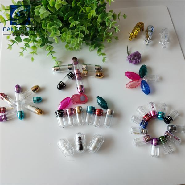 Hexagonal 32mm Empty Capsule Shells 2g Rhino Pills Bottle