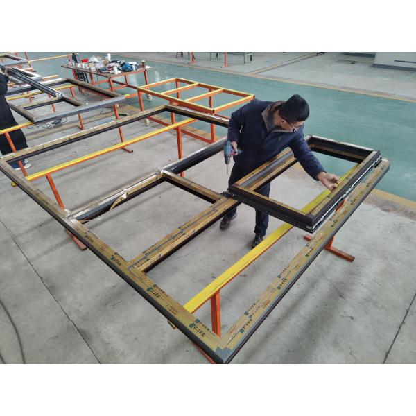 Typhoon Resistant Balcony Push Pull Windows Aluminum System Broken Bridge Profile