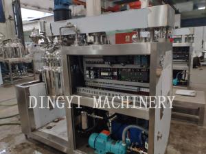 PLC Touch Screen Control Vacuum Emulsifying Mixer With Mirror Polishing Tank