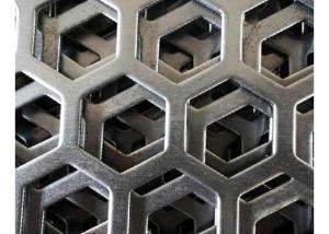 Quality 5mm Thick 304 Hexagonal Stainless Steel Perforated Metal Mesh Sheet 4.0m Length for sale
