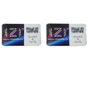 Tobacco QR Code Label Scratch Layer Cigarette Box Label Anti Counterfeit