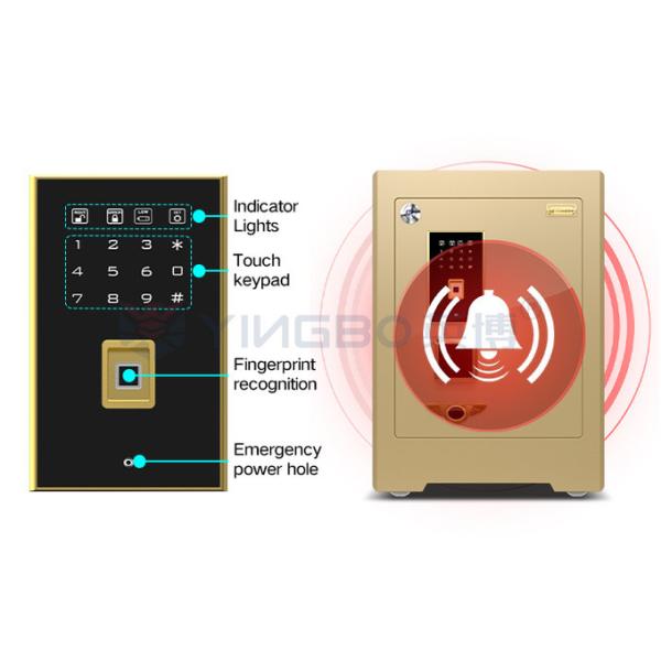 YB/ZY-58 Biometric Fingerprint Commercial Safe Box Smart For Bank Security With Zinc Alloy Handle