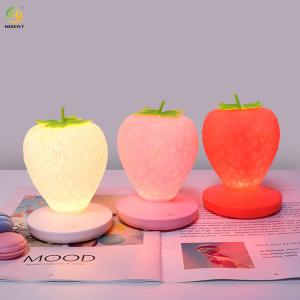 China Touch Dimmable LED Strawberry Nightlight USB For Baby Bedside Table Lamp on sale