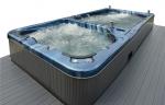 1-speed, 3HP, balboa control swim backyard hot tub with 5 seats and full body