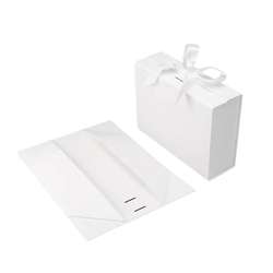 Collapsible Clothes Packaging Box Debossing Kraft Paper Gift Box Handmade