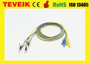 Quality Customize Flexible Soft EEG Cable With Gold Plated Copper Cup , eeg electrodes for sale