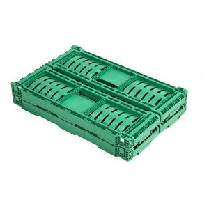 Quality Vented Foldable Fruit And Vegetable Plastic Crates Loading Capacity 20kg for sale