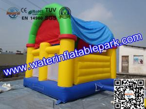 Quality CE Certificated Inflatable Bouncy Castle , Kids Inflatable Bouncer With Slide for sale