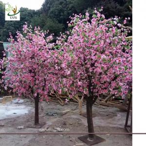 China UVG table centerpieces pink peach blossom small artificial tree for wedding photograph background decoration CHR158 on sale