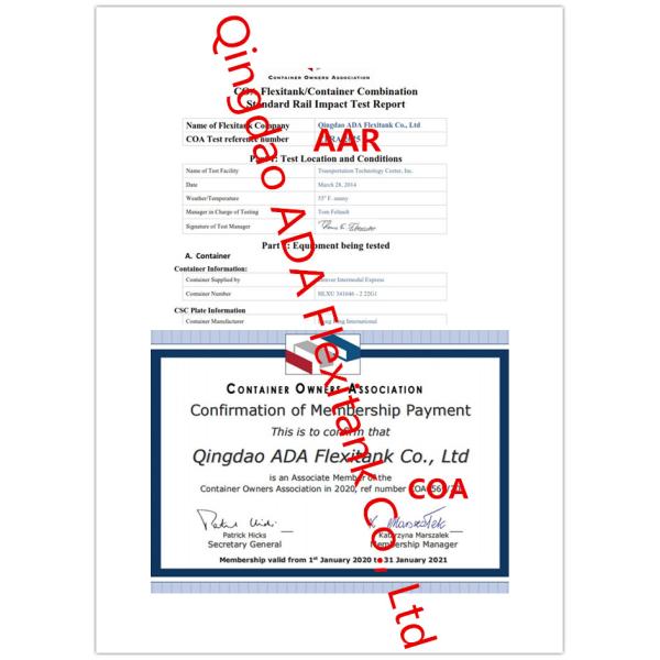 26000L Bottom Loading And Bottom Discharging Flexitank For Oil