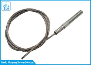 Quality 2.5mm Steel Custom Wire Rope Assemblies With M8 Threaded Studs for sale