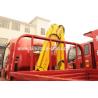 Construction Light Duty Commercial Trucks / Light Cargo Truck With 3 Tons Crane for sale
