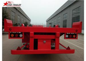 Quality Custom Air Suspension 18 Wheeler Flatbed Trailer For Heavy Duty Cargo for sale