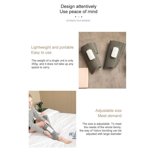 2200mAh Rechargeable Leg Compression Massager Machine Calf Reshaping For Circulation