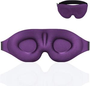 Elastic Headband Lightweight Silk Fabric 3D Memory Foam Sleeping Silk Eye Mask