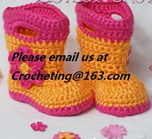 Quality New shoes for baby girl 12 colors knitted booties Newborn crochet booties baby moccasins first walker shoes for sale