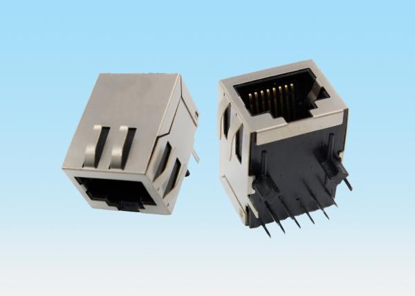 Buy Silver Color RJ45 Ethernet Connector , RJ45 Network Connector For 1G Ethernet at wholesale prices