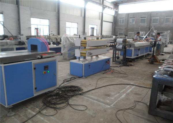 Waterproof WPC Plastic Profile Production Line For Skirting / Decking / Fence