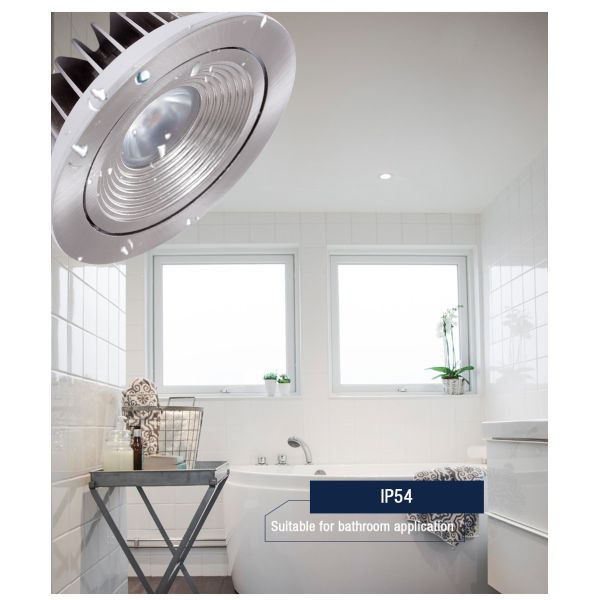 ROSH Fireproof Dimmable LED Downlights IP54 9W Waterproof Aluminum