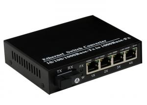 Quality 1000Mbps 4 Port Online SFP Fiber Optic Transceiver Module SX/LX Data Buffer 256K for sale