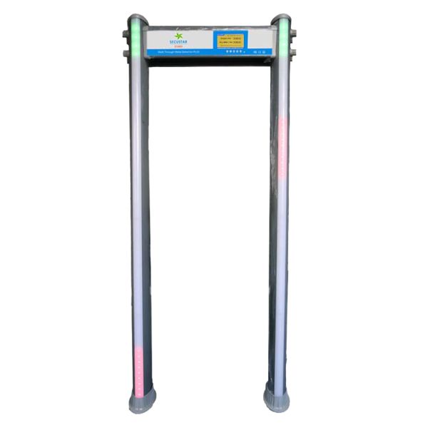 Alarm Detection Walk Through Metal Detector 33 Zones High Density ABS Foot Cover