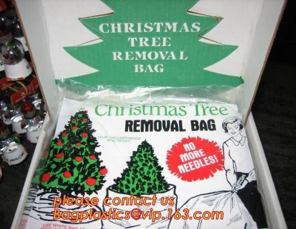 Promotion large removal waterproof Christmas artificial decorated tree bag,10 Ft Christmas Tree Removal Gift Bags packag