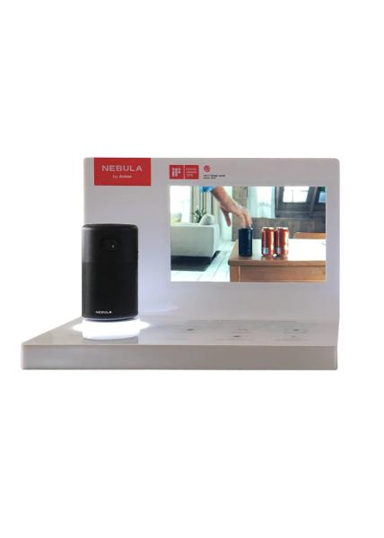 Buy Acrylic POP Electronic Display Stands Multipurpose Tabletop With Screen at wholesale prices