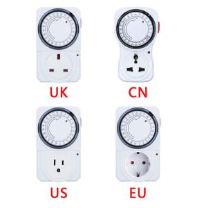 China 24 Hour Cyclic Timer Switch Kitchen Timer Outlet Loop Universal Timing Socket Mechanical Timer on sale