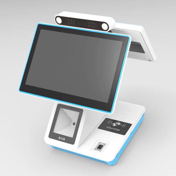 Buy Attendance Machine LCD Digital Signage 13.3 Inch Time Attendance Dual Screen Pos System Android Face Recognition at wholesale prices