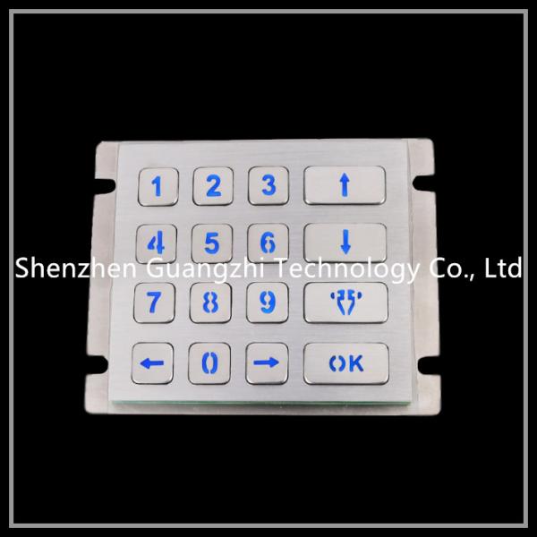 Buy Atm Vandal Proof Keyboard , 4 * 4 Matrix Type Cash Machine Number Pad at wholesale prices