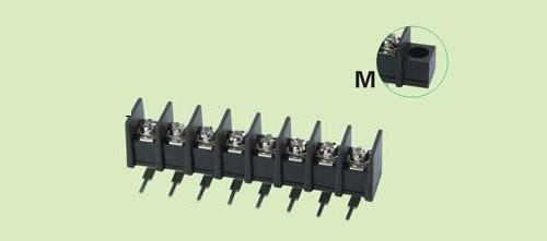 Buy Barrier terminal block 35R-7.62mm 2-30P 300V 20A barrier terminal block connector black pbt current mold mount at wholesale prices
