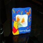 3D effect cartoon silicone/ soft pvc / plastic photo/picture frames open hot