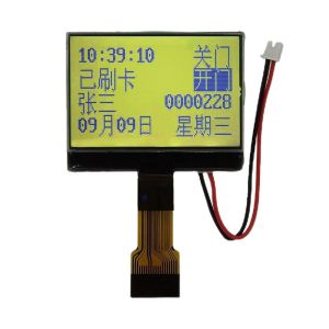 Quality 2.4 Inch LCD Display 350 Cd/M2 20 Pin LCD Screen 128X64 STN/Yellow-Green Mode for sale