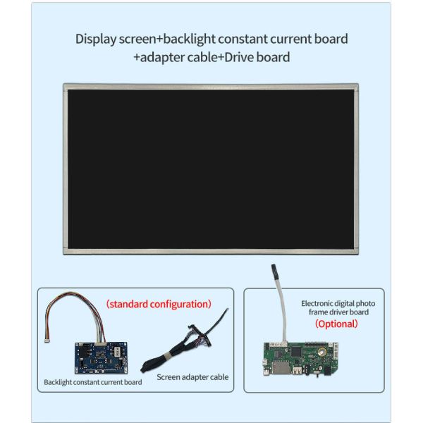 32-Inch LCD Display Screen 1920x1080 Wide Temperature High Brightness Industrial Outdoor LVDS Interface