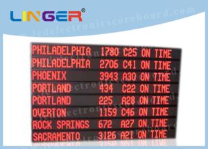 Quality Single Red Color Led Programmable Scrolling Sign , Led Scrolling Message Board 8 Lines for sale