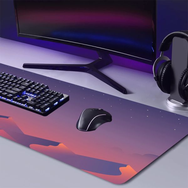 Custom Logo Print Gaming Mousepad Large XXL Extended Size with Non Slip Rubber Base
