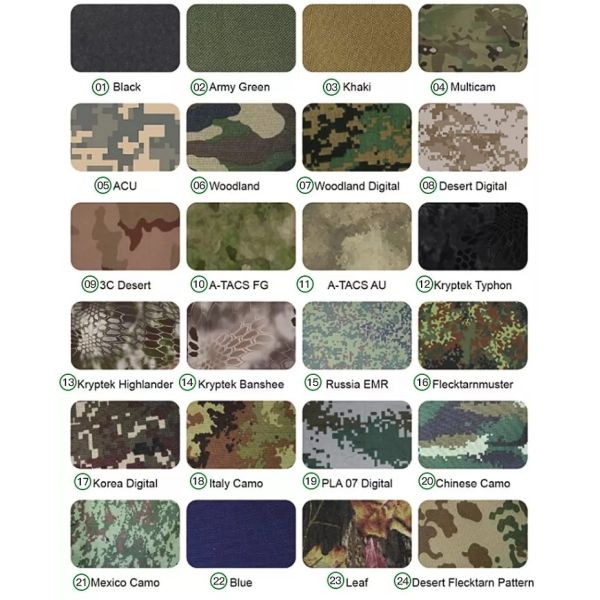 Customized Military Uniform Cloth Fiber Flame Retardant / waterproof Electronic Army Cloth Camouflage Cloth