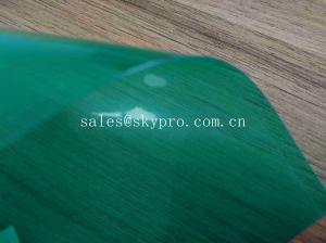 Quality Eco - Friendly Green High Glossy PVC Conveyor Belt / Smooth Clear PVC Sheet for sale