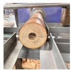 Double-head Wood Pallet Block Machine with Automatic Cut-off Sawdust Block