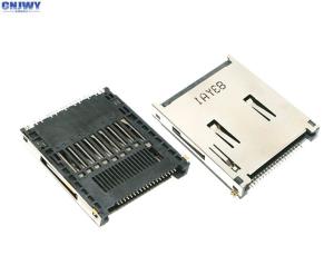 Quality Master Version Mini Sd Card Connector , Slot Type Sim Card Socket Connector for sale