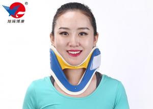 China Waterproof First Aid Cervical Collar Neck Brace , Blue And White Rigid Plastic Cervical Collar on sale