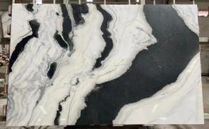 China Luxury Chinese Panda White 2x4ft Marble Floor Slab Countertop Marble Slab on sale