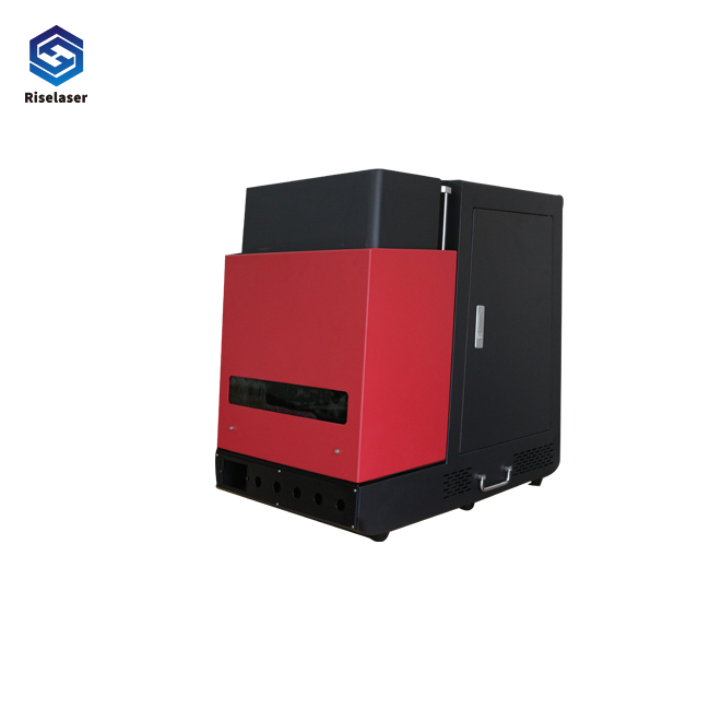 Enclosed CCD Fiber Laser Engraving Marking Machine 1064nm For Metal Stainless Steel