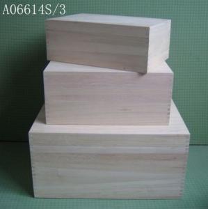 China Wooden gift boxes, paulownia wood box, light box, dovetail constructure on sale
