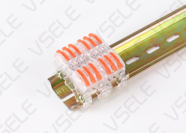 Buy Guide Rail Plug In 32A Quick Terminal Block Wire Connector at wholesale prices